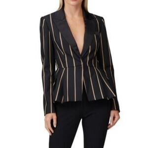Self-portrait stripe peplum blazer 8
